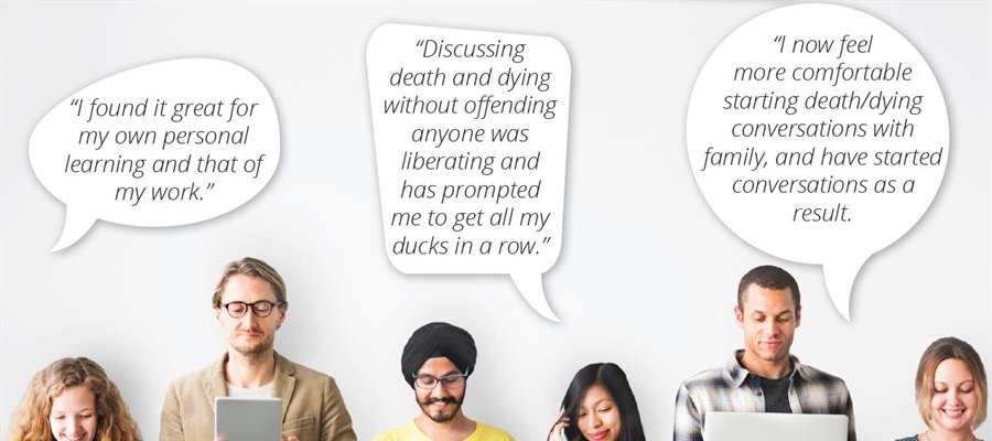 Bringing conversations about death to life through online learning