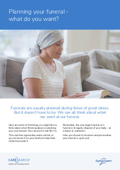 Things to think about when planning your funeral (1.20MB pdf)